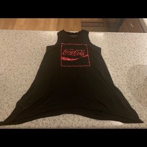 Coca Cola Side Slit Tank Top